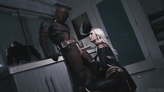 Deadpool bangs the shit out of Captain Marvel in this parody