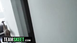 Daisy Stone shakes big ass on her stepbrother’s cock