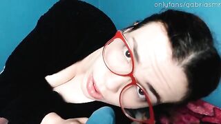 Redhead nerd getting fucked by Gabri ASMR while her mom watched
