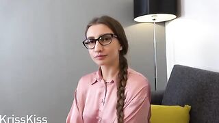 The hot English tutor has sex with her student at home