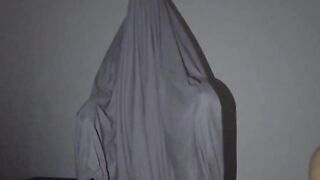 A real scary ghost frightens me in my room and fucks me, big ass zombie Halloween