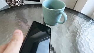The stepson fucks his hot stepmom Mira Lime in the kitchen