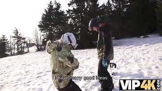 A skier got lost and had to spend the night at a friend's house