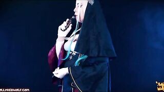 I lied to a nun, and she disciplined me with her strap-on in a steamy scene