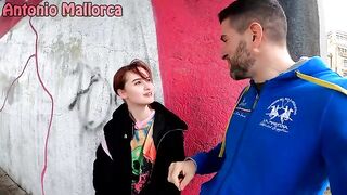 Tricky pick up guy Antonio Mallorca fucked skinny submissive teen on cam