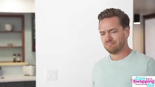 The guy told the girl that she can bubble cum with her mouth