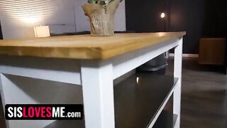 Fit stepsis Cece Capella rides and sucks her stepbrother’s cock