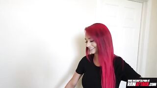 Tattooed slut Demi Rhoades gets fucked hard in this raw tape