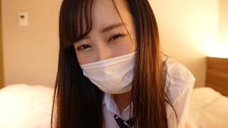 A Japanese girl in a sailor suit gets horny and masturbates hard