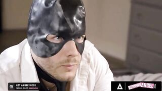 A goth girl, the iconic Joanna Angel, fucks with her lover and swallows his cum