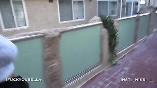 Picked up a stunning girl at the resort and fucked her in the mouth