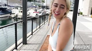 Cute blondie Chloe Surreal got a portion of fresh sperm on her face