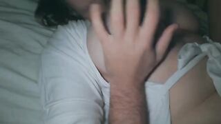 I fucked my wife with big ass at night and came on her booty. I love it