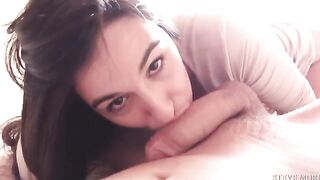 Skinny babe Danika Morì gets fucked deep and hard by a huge cock