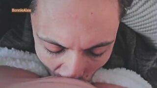 Juicy Bonnie gets her pussy licked and fucked in pajamas