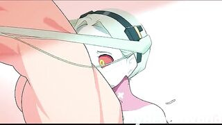 Cyberpunk Edgerunners Hentai Animation Compilation 2, featuring Rebecca's captivating blue eyes and natural charm