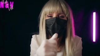 Nurse in latex will make you cum twice with her hand