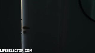 Step Sister surprised her Brother with a wet pussy squirt
