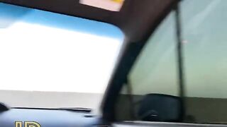 Pervert dude fucked slut in the car and made her deepthroat