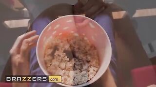 Naughty Tina Fire got her pussy smashed in the popcorn machine