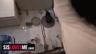 Stepsis Alex Coal gets blindfolded and fucked for the Bird Box Challenge