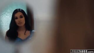 A girl is getting naughty with her girlfriend on her wedding day