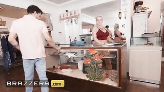 The boutique owner Christie Stevens gets naked after seeing Apollo Banks