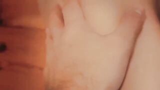 My wife with big boobs jumps on my dick