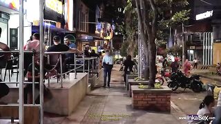 Spying Sara Blonde in a Colombian nightclub (FINAL ÉPICO)