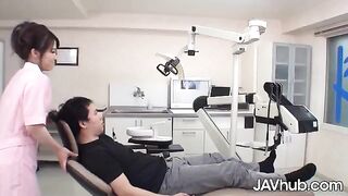 Skinny dentist Mao Chinen creampied by her patient on JAVHub