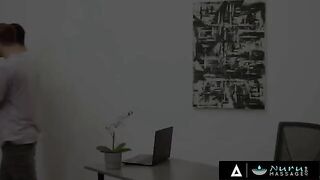 Two college guys get lucky with a sensual massage from Natasha Nice