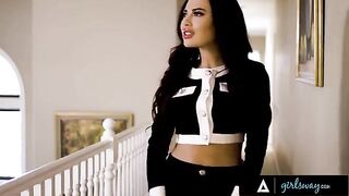 Gorgeous Bella Rolland gets caught in a steamy situation with her mistress Bunny Colby