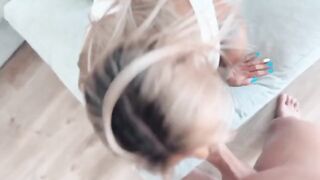 Best blowjob and creampie action with Littlebuffbabe’s insane riding skills