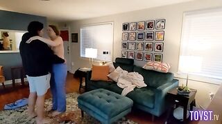 A hot nurse is getting fucked at home after her shift