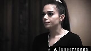 Pervert teacher's stepson fucked his sister's cheerleader friend in a taboo scene