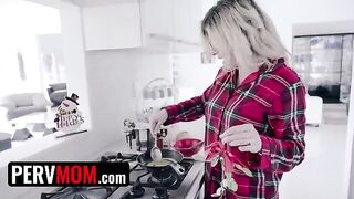 Busty step mom Cory Chase gives her step son a sexy present
