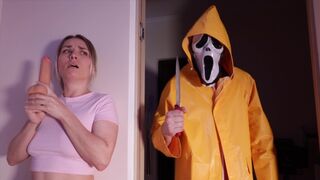 The couple shoots a scary movie at home, featuring André Love’s intense performances