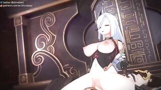 Hot Genshin Impact girls getting fucked and receiving cum