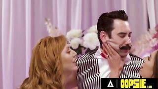 Lauren Phillips and April Olsen fuck with Tommy Pistol in a wild game