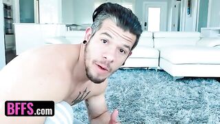 Besties Bambi Black, Demi Sutra & Megan Winters enjoy hardcore sex during movie night