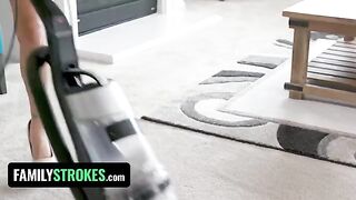 Latina step sister Karmen Santana fucks her stepbrother with her big booty