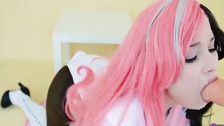 Neopolitan RWBY gets her pussy railed after sucking a dick