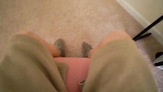 Horny step-sister thought I was her boyfriend on the other side of the Glory Hole