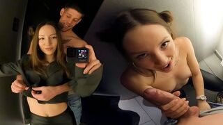 Dangerous sex in the fitting room, just like in the movies!