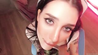 A teen gamer cheats on her BF with a stepbrother in a steamy scene