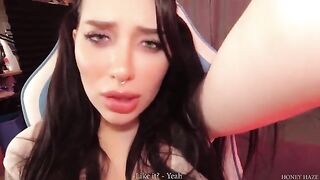 A teen gamer cheats on her BF with a stepbrother in a steamy scene