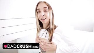 Step daughter Breezy Bri asks her step dad to satisfy her sexual needs with his big cock