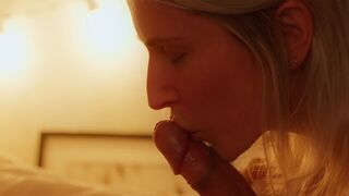 The wife gave her husband a sensual massage before they had sex