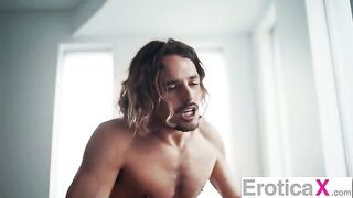 The lazy afternoon starts with sensual sex for brunette beauty