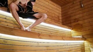 I showed my cock to three strangers in the sauna and they got wild
